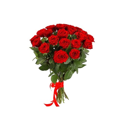 Букет із 21 червоної троянди, 6-30435 - купити в магазині Украфлора за найкращою ціною, всього 1 824 грн
