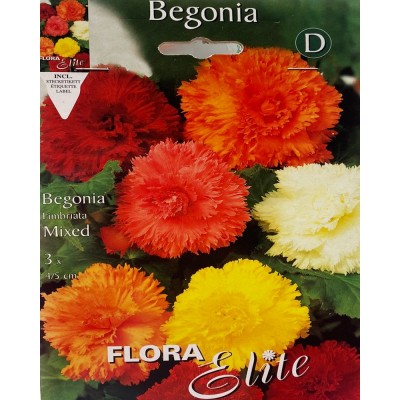Бегонія цибулини Fimbriata Mixed Flora Elite 3 шт/уп, 5-1092 - купити в магазині Украфлора за найкращою ціною