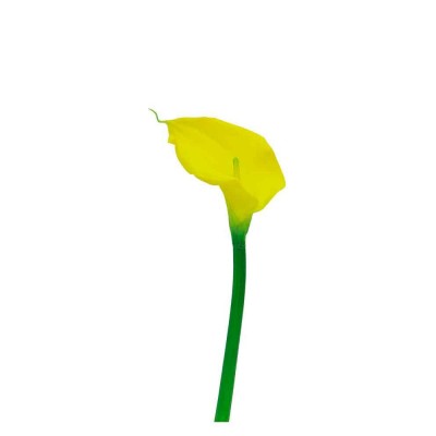 Искусственный цветок Калла Bella желтая,  6-40497 - купить  в магазине Украфлора по лучшей цене, всего 199 грн