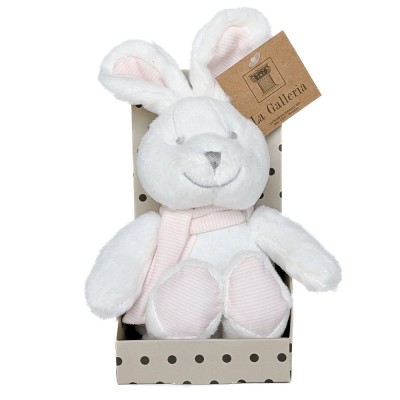 Мягкая игрушка Кролик белый в коробке