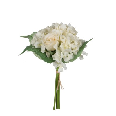 Букет з художніх квітів Гортензії, 29*22 см, кремового кольору, 417783 - купити в магазині Украфлора за найкращою ціною, всього 285 грн