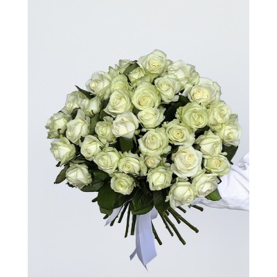 Букет 35 білих троянд