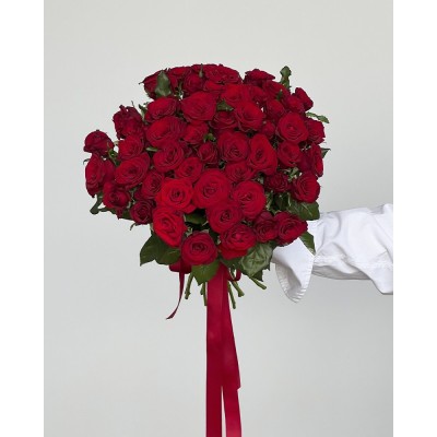 Букет червоних троянд (51 шт)